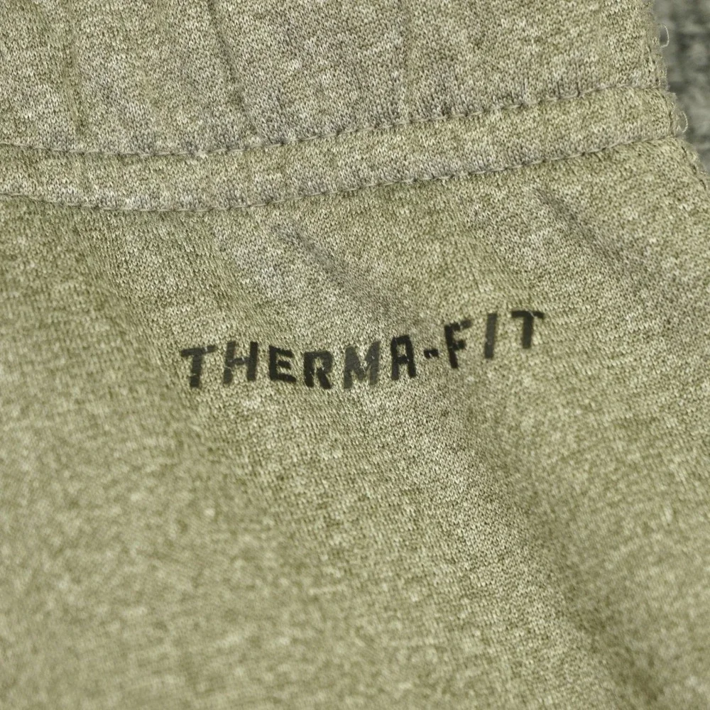 Nike Therma-FIT Pants Mens XL Grey Training Sweatpants Bungee Fleece 379431